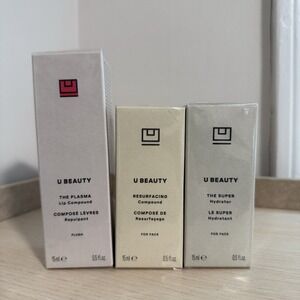 U Beauty NEW The Super Hydrator, Resurfacing Compound + The Plasma Lip Compound